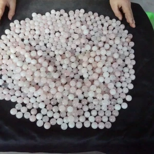 Bola pequeña esfera cristal cuarzo rosa natural 10,6 lb 600 pulida curación - Imagen 1 de 12