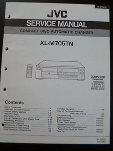 Cambiador automático manual de servicio original JVC disco compacto XL-M705TN - Imagen 1 de 1