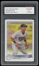 ANTHONY VOLPE 2022 TOPPS PRO DEBUT 1ST GRADED 10 MLB ROOKIE CARD RC NY YANKEES