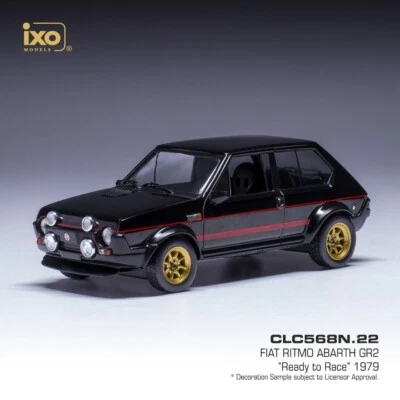 IXO MODELS FIAT RITMO ABARTH GR2 BLACK 1979 1-43 SCALE CLC568N - Image 1 of 2