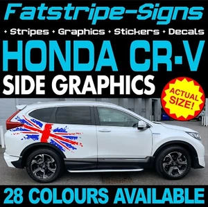 para adaptarse a HONDA CR-V GRAPHICS RAYAS CALCOMANÍAS COCHE VINILO SUV 1.6 2.0 VTEC SE - Imagen 1 de 2