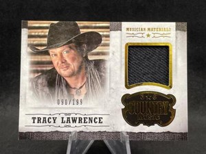 2014 PANINI COUNTRY MUSIC TRACY LAWRENCE M-TL MUSICIAN MATERIALS RELIC 90/199
