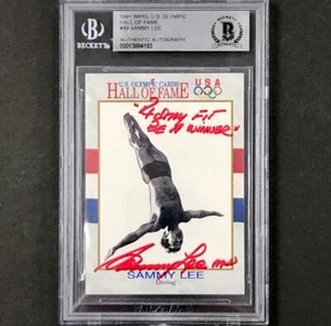 Goldmedaillengewinner Dr. Sammy Lee Autogramm signed 1991 Impel Olympia Karte BAS BGS - Bild 1 von 2