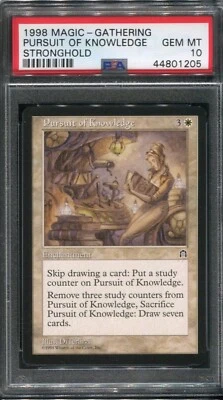Pursuit of Knowledge Stronghold Gem Mint MTG PSA 10 BGS Magic the gathering - Image 1 of 2