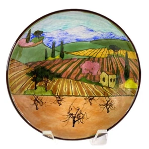 Ciotola in ceramica dipinta Jean Paul Furrasola 7"" Rossiglione Francia campagna - Foto 1 di 8