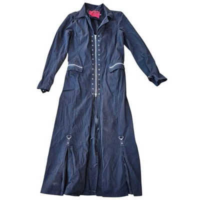 Vintage Tripp NYC Dang Goodman Men’s Trench Coat XL Full Length Duster Jacket - Image 1 of 4