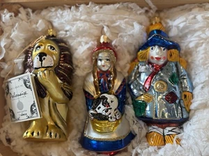 Wizard of Oz By Kurt Adler Polonaise Collection Ornaments, set of 3 - Picture 1 of 8