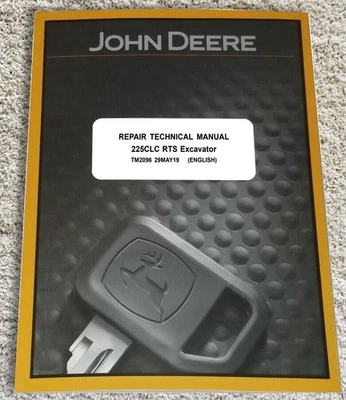 Manual de reparación de servicio técnico de excavadora John Deere 225CLC RTS TM2096 Foto 1 de 4