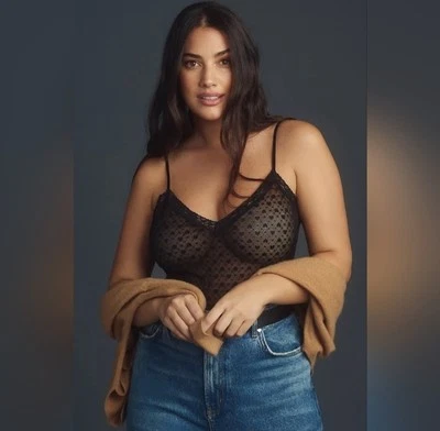 Nuevo con etiquetas Body Anthropologie Sabrina Heart Encaje, Talla M Foto 1 de 4