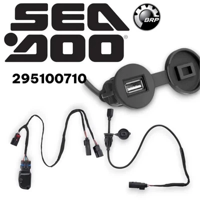 Puerto USB sellado genuino OEM Sea-Doo 295100710 FISH PRO GTI GTR RXP RXT WAKE Foto 1 de 2