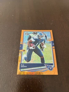2020 Optic A.J. Brown Orange Swirl Prizm /79 - Picture 1 of 2
