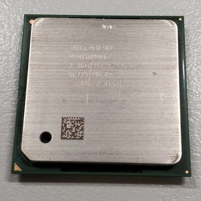 Intel Pentium 4 Processor 512KB Cache 2.8 GHz 533 MHz FSB CPU PGA478 SL725 - Image 1 of 4