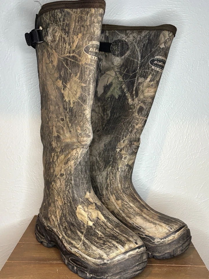 LaCrosse Men’s Sz 7 Women’s 9 Camo Hunting 18” Boots Alpha Waterproof Neoprene - Image 1 of 4