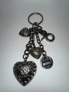 KATHY VAN ZEELAND Bag Charm Or Keychain - Key Fob - Keyring - Hearts 💕  - Picture 1 of 2