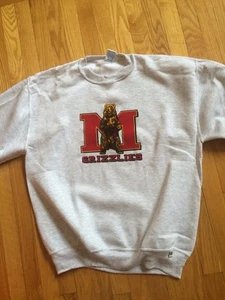 Men’s Vintage University Of Montana Crew Sweatshirt - Large -New - Picture 1 of 1