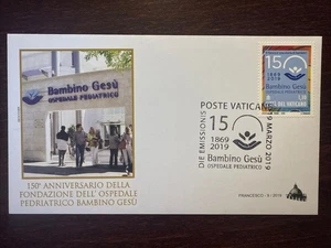 VATICAN FDC COVER 2019 YEAR CHILDREN HOSPITAL PEDIATRICS HEALTH MEDICINE STAMPS - Picture 1 of 1