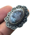 Dendritic Opal Gemstone Handmade Fashion Ethnic Vintage Ring Jewelry 8" Sr 1114