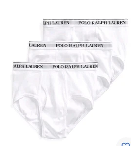 Polo Ralph Lauren Men's Briefs Size 2X Big & Tall Classic Fit White 3 Pack (49) - Picture 1 of 5