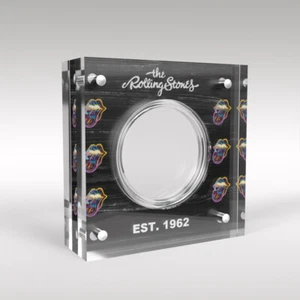 Die Rolling Stones Musik Legenden Perspex Münze Schaukasten - Picture 1 of 3