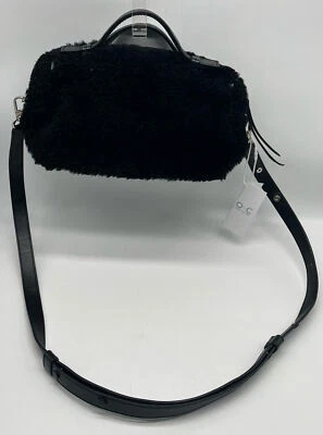 Tod's Black 2-Way Genuine Fur/Leather Crossbody/Shoulder Bag  - Image 1 of 4