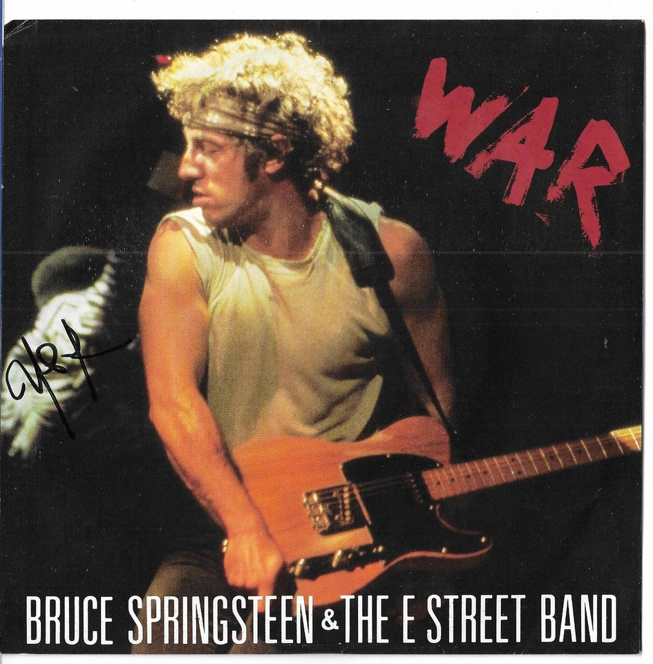 Bruce Springsteen (E-Street) - War - Scarce USA vinyl 7" SIGNED by Nils Lofgren - Image 1 of 1
