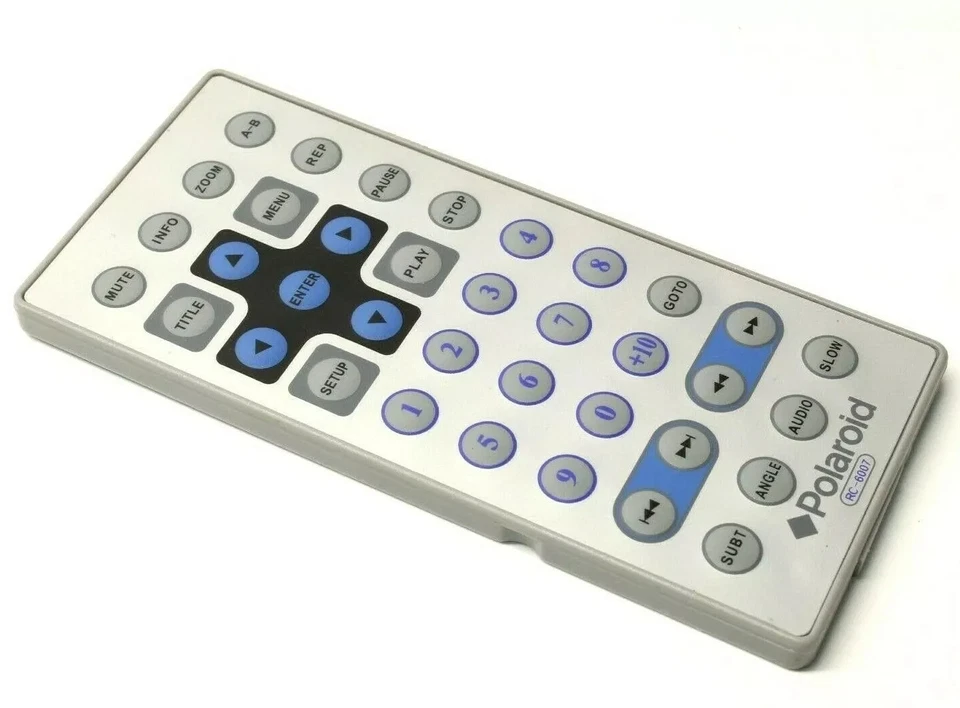 OEM Polaroid RC-6007 Portable DVD Player Silver Remote PDM0084 PDM0742 PDM1058 - Image 1 of 1