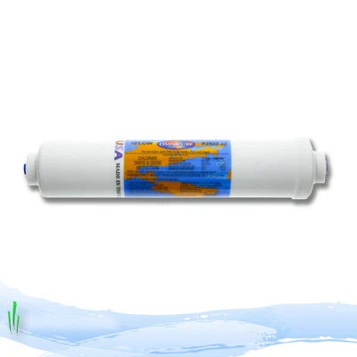 Omnipure In-Line Fridge Water Filter Cartirdge K2533JJ 1/4" Push Fit Fittings - Image 1 of 3