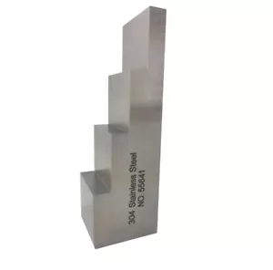 NDT Blocchi di Calibrazione Blocco 4 Passi 0,25'' 0,5'' 0,75'' 1'' 304 Acciaio Inox - Foto 1 di 11