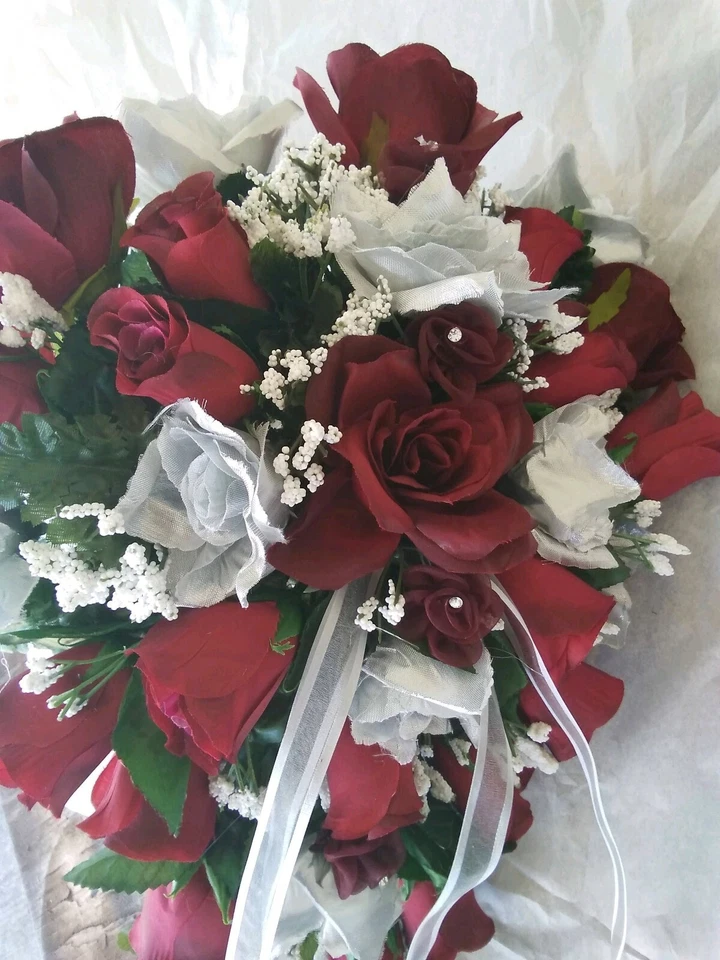 Paquete Boda Borgoña Plata y Blanco O Cualquier Color Rush Disponible Foto 1 de 3