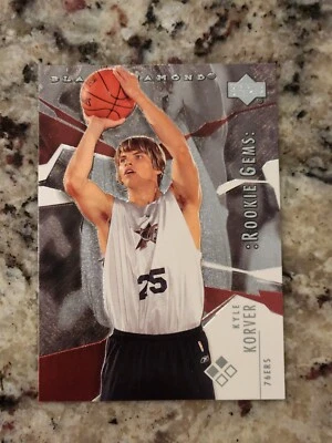 2003-04 Upper Deck Black Diamond Gems Double Kyle Korver #119 Rookie RC - Image 1 of 2
