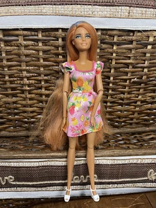 Barbie Rebodied Color Reveal Red Hair Doll on Extra Articulated Body - Picture 1 of 3