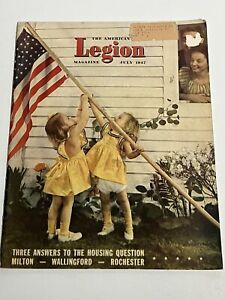 The American Legion Magazine July 1947 Vintage Advertising Housing