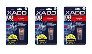XADO EX120 gel Revitalizant Petrol Engine Oil Additive Treatment SET 3 pcs - Picture 1 of 3