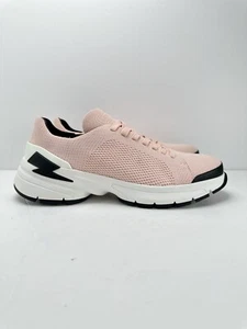 NEIL BARRETT Bolt Lace-up Sneakers Pink Size UK9/EU43 - Picture 1 of 8