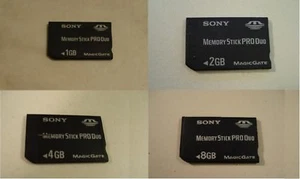 Sony 1GB 2GB 4GB 8GB 1 2 4 8 16 GB Memory Stick Pro & Pro-HG Duo Card - Picture 1 of 8