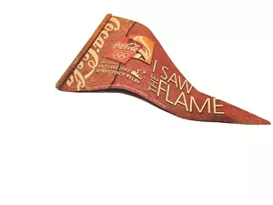 2002 Winter Olympics I Saw the Flame Torch Relay Flag with Indiana on the back. - Picture 1 of 6