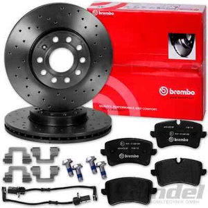 brembo SPORT BREMSSCHEIBEN 330mm + BELÄGE HINTEN passend für AUDI A6 A7 4G C7 - Afbeelding 1 van 5