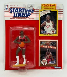 Kenner - Starting Lineup - 1990 Michael Jordan - Sealed w/ Cards - Picture 1 of 2