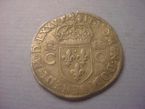 France Henry III Testone Toulouse Mint 1575 Portrait of Chales IX #9254 - Picture 1 of 2