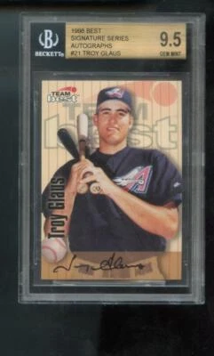 1998 Team Best Troy Glaus BGS 9.5 Signed Autograph RC AUTO Graded Card - Image 1 of 2