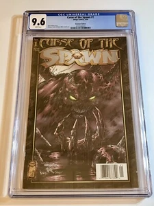 1996 CURSE OF THE SPAWN #1 *RARE* Newsstand CGC 9.6 WHITE PAGES - Picture 1 of 6