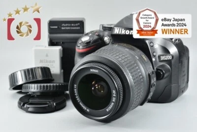 Lente Nikon D5200 negra 24,1 MP DSLR cámara 18-55 VR [Muy buena] Foto 1 de 4