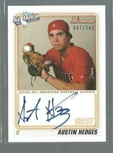 2010 Bowman AFLAC Autographs #AH Austin Hedges/Issued in 12 Bowman (ref 80891) - Image 1 of 1