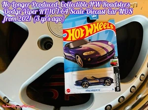 HOT WHEELS DODGE VIPER RT/10 VIOLA E ARGENTO VARIANTE 1:64 AUTO PRESSOFUSA NOS - Foto 1 di 6