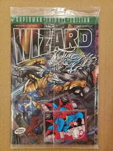 Wizard Superman Tribute Edition Selaed in Polybag with Trading Cards 1993 NM - Picture 1 of 2