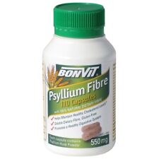 Bonvit Psyllium Fibre 550mg 110 Capsules Supports Healthy Digestive System