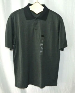 AXCESS Claiborne Men's Black Golf Polo Shirt Size M Cotton Blend MSRP $34 New - Picture 1 of 4