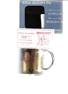MICKEY MANGLE GOLD PORCELAIN MUG #4813, LICENSED BY TOPPS - Picture 1 of 1
