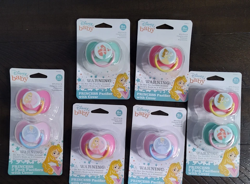 Chupete bebé princesa Disney Ariel Aurora Belle Cenicienta Binky Chupon Foto 1 de 1