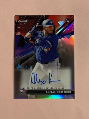 Alejandro Kirk 2021 Topps Finest Refractor Rookie RC Auto Autograph #3 - Image 1 of 3